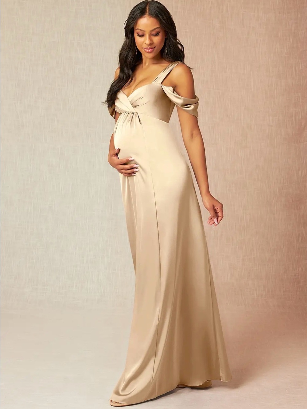 Azazie MATERNITY Bridesmaid Dress- Champagne